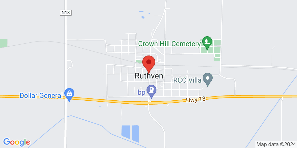 Map of Ruthven Public Library